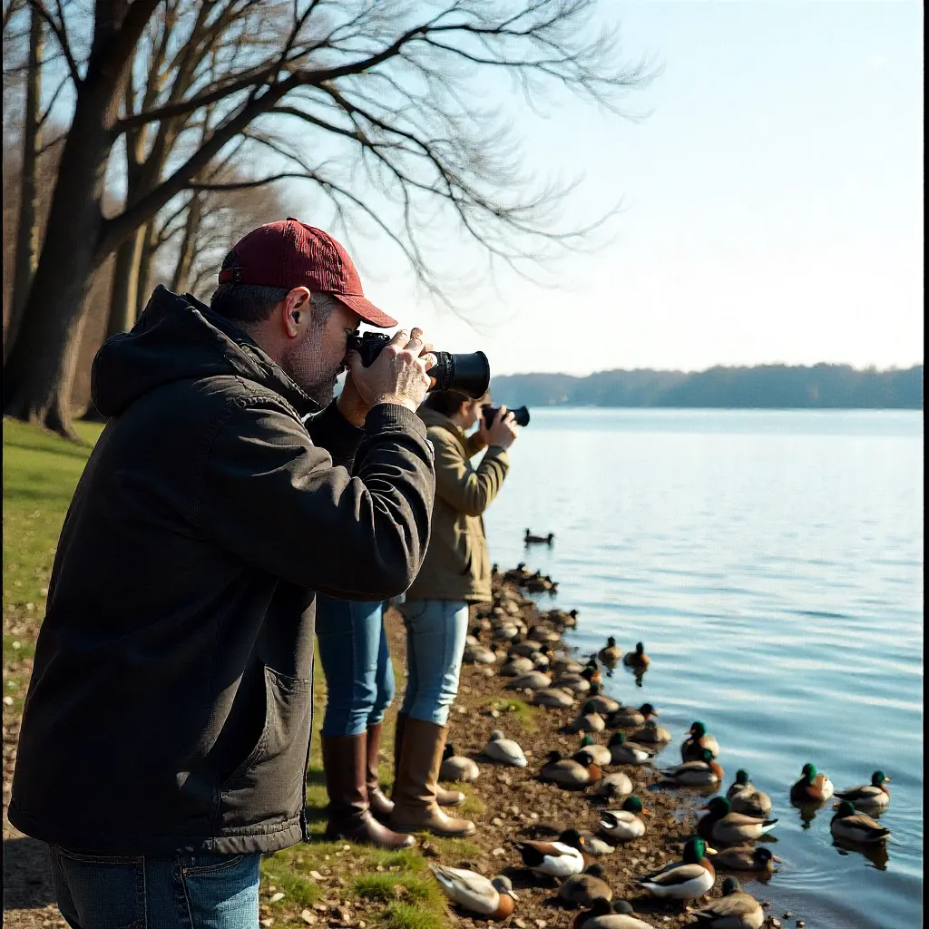 Wildlife observation in natural habitat